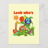 Safariの第2誕生日Tシャツとギフト ポストカード (正面)