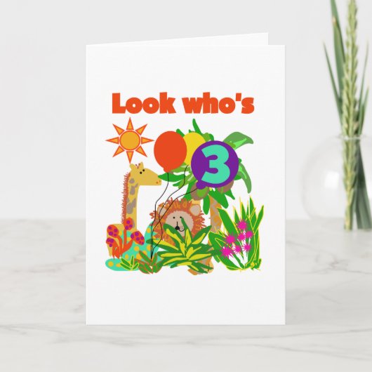 Safariの誕生日Tシャツとギフト カード (正面)