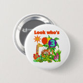 Safariの誕生日Tシャツとギフト 缶バッジ (正面&裏面)