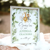 Safariびんの中に何匹の動物のクラッカー ポスター