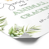 Safariびんの中に何匹の動物のクラッカー ポスター (角)