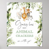 Safariびんの中に何匹の動物のクラッカー ポスター (正面)