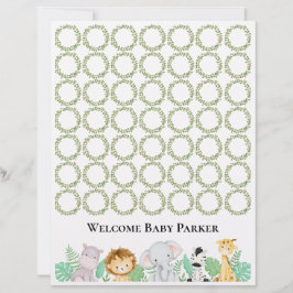 Safariへようこそベビーの署名シート