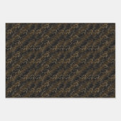 Safariアニマルプリントラッピングシートセット ラッピングペーパーシート (正面)