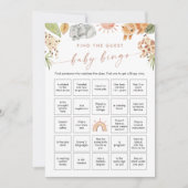 SAFARIゲストベビービンゴゲームカードの検索 招待状 (正面)