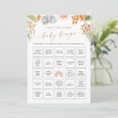 SAFARIゲストベビービンゴゲームカードの検索 招待状 (スタンド正面)