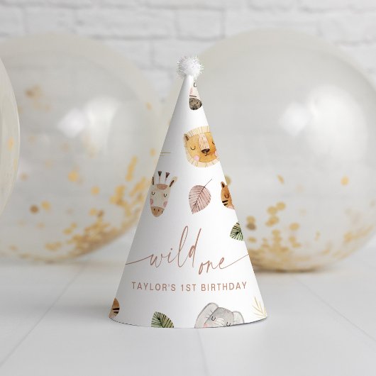 SAFARIジャングル動物の誕生日 パーティーハット