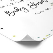 SafariドライブBy Baby Showerウェルカムサイン ポスター (角)