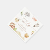 SAFARIベビーシャワーパーティー スタンダードカクテルナプキン (角)