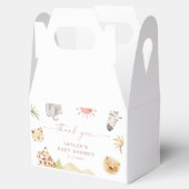 SAFARIベビーシャワーパーティー フェイバーボックス (オープン)