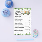 Safariママのシャワーゲームカードを知っているかどうか チラシ (シングル)