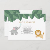 Safari動物図書要求カード 出欠カード (正面/裏面)