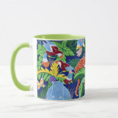 Safari動物,カラフルパターン, マグカップ (左)