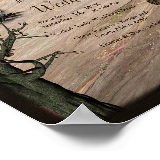 Safari屋外結婚発表 ポスター (角)