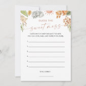 SAFARI甘い混乱ゲームカードを推測 招待状 (正面)