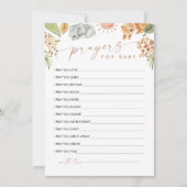 SAFARI祈りの言葉ベビーアドバイスカード 招待状 (正面)