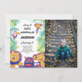 Safari誕生日招待状(写真あり) 招待状 (正面)