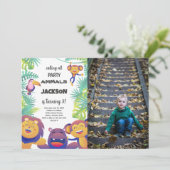 Safari誕生日招待状(写真あり) 招待状 (スタンド正面)