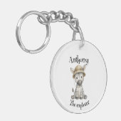 Safari Adventure Babies | Cute Watercolour Animals キーホルダー (正面左)