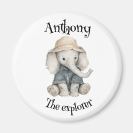 Safari Adventure Babies | Cute Watercolour Animals マグネット