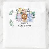 Safari Adventure Baby Shower 長方形シール (バッグ)