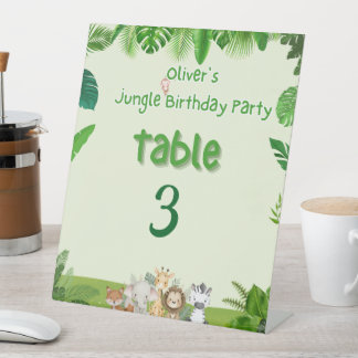 Safari Adventure Table Sign 台座サイン