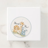 Safari Animals Baby Boy Elephant Lion Giraffe フェイバータグ (インサイチュ)