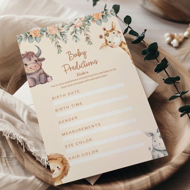 Safari Animals Baby Predictions (クリエイターアップロード済み)