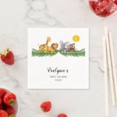Safari Animals Baby Shower  スタンダードカクテルナプキン (インサイチュ)