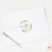 Safari Animals Baby Shower  ラウンドシール (封筒)
