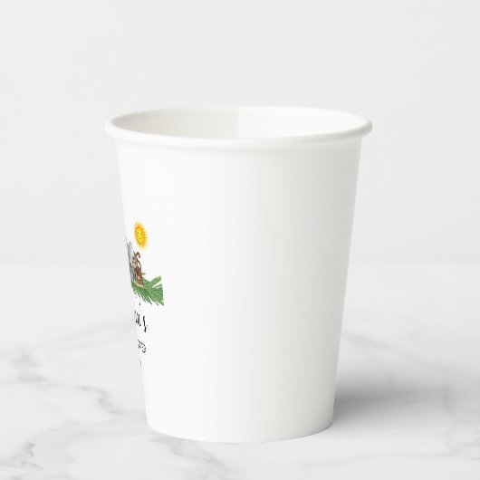 Safari Animals Baby Shower  紙コップ (左)