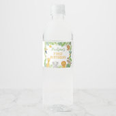 Safari Animals Birthday Party Water Bottle Label ペットボトルラベル (正面)