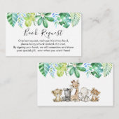 Safari Animals Book要求カードの挿入 エンクロージャーカード (正面/裏面)