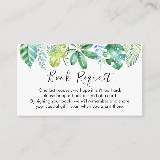 Safari Animals Book要求カードの挿入 エンクロージャーカード (正面)