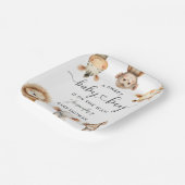 Safari Animals Boy Baby Shower Tropical Jungle ペーパープレート (傾斜あり)