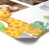 Safari Animals First Year Photo Milestone Poster ポスター (角)