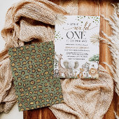 Safari Animals Gender Neutral Baby Shower 招待状