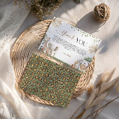 Safari Animals Gender Neutral Baby Shower Thank Yo サンキューカード