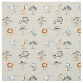 Safari animals jungle nursery kids wildlife  ファブリック (見本)