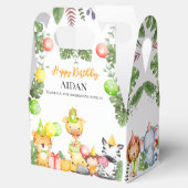 Safari Animals Kidsパーティー フェイバーボックス (オープン)