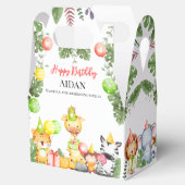Safari Animals Kidsパーティー フェイバーボックス (オープン)