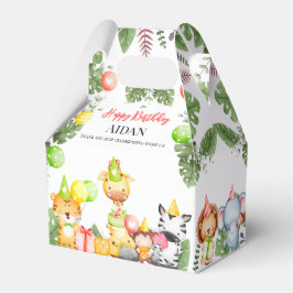 Safari Animals Kidsパーティー フェイバーボックス