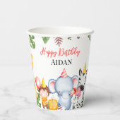 Safari Animals Kidsパーティー 紙コップ (裏面)