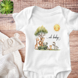 Safari animals Oh Baby ベビーボディスーツ