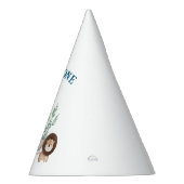 Safari Animals Wild One birthday  パーティーハット (右)