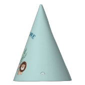 Safari Animals Wild One birthday  パーティーハット (右)