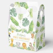 Safari Animals  Wild One Birthday Party フェイバーボックス (オープン)