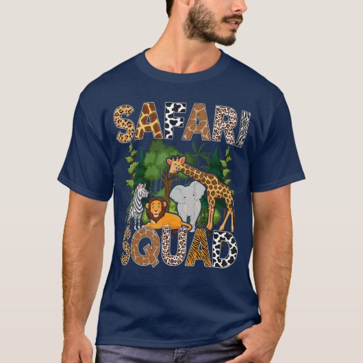 Safari Art for Men Women Zoologist African Print Z Tシャツ (正面)