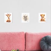Safari Baby Animal Nursery Decor+Quote (リビング)