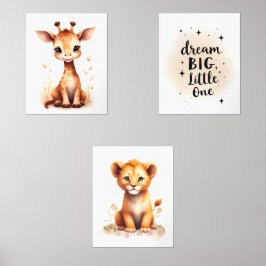 Safari Baby Animal Nursery Decor+Quote